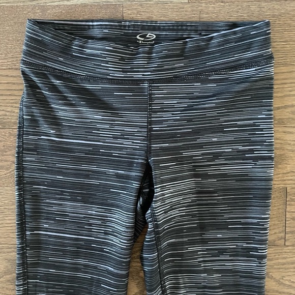 Champion Duo Dry Leggings - Athletic Pants - Grey Black Mix - Picture 3 of 8